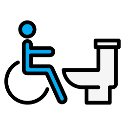 discapacidad en silla de ruedas icono