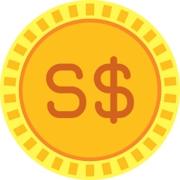 dólar de singapura Ícone