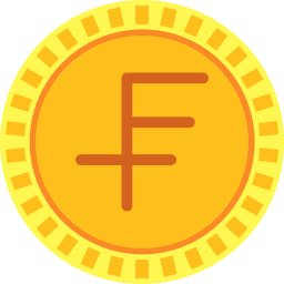 Swiss franc icon