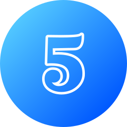 숫자 5 icon