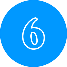 número 6 icono