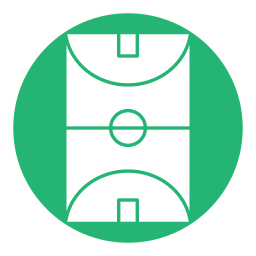 cancha de baloncesto icono
