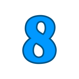 Number 8 icon