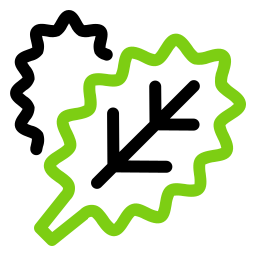 verde frondoso icona