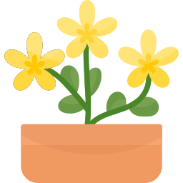 Flower pot icon