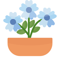 Flower pot icon