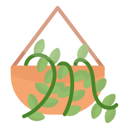 planta colgante icono