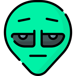 cabeza alienígena icono