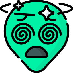 cabeza alienígena icono