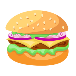 bar z burgerami ikona