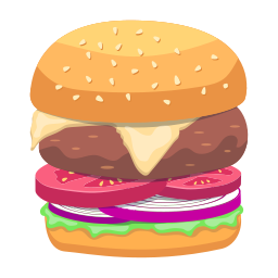 rundvleesburger icoon