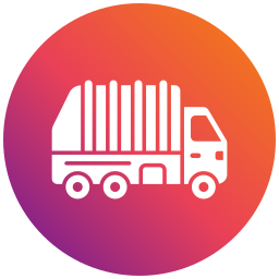 Garbage truck icon