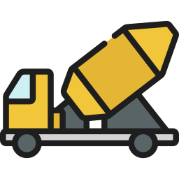 betonmixer vrachtwagen icoon