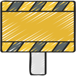 Traffic barrier icon