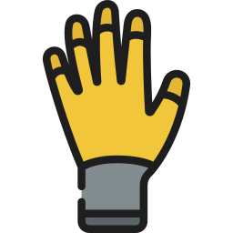 Safety glove icon