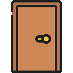 houten deur icoon