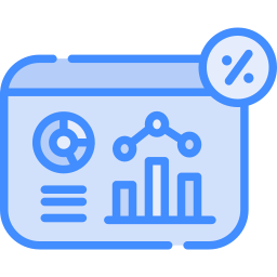 rapporto statistico icona