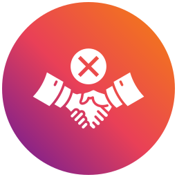 No handshake icon