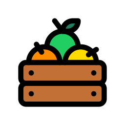 caja de manzana icono