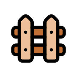 Wooden fence icon
