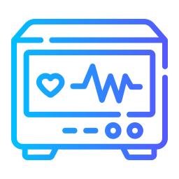 monitor ecg icona