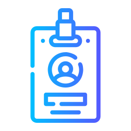 tarjeta de identificación icono