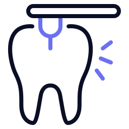 tandheelkundig hulpmiddel icoon