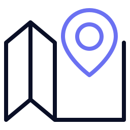 Travel map icon