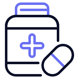 Pill bottle icon