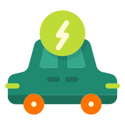 Зарядка электромобиля иконка