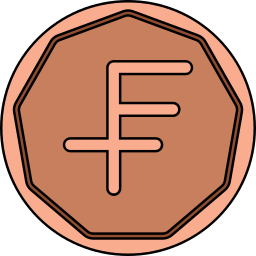 franco suizo icono