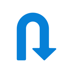 Curved arrow icon