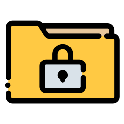 Folder lock icon