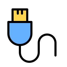 conector usb icono