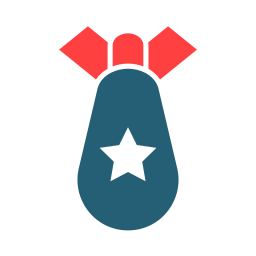 bomba atómica icono