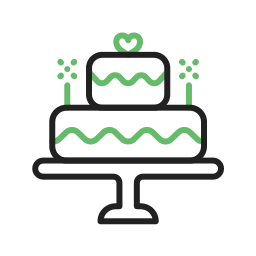 Wedding cake icon