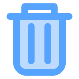 Trash bin icon