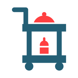 Food trolley icon
