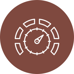 Speed gauge icon