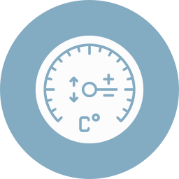 Temperature gauge icon