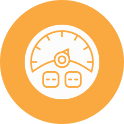 Speed gauge icon