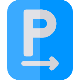 Parking sign icon