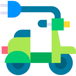 Electric scooter icon