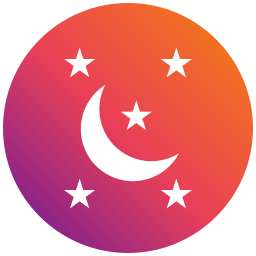 Night moon icon