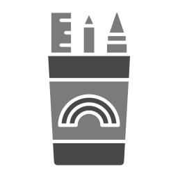 Pencil holder icon