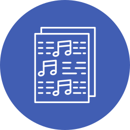 Music score icon
