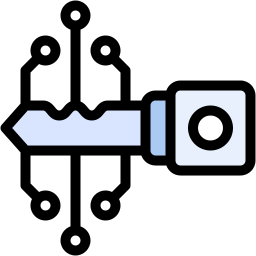 digitale sleutel icoon