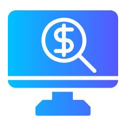 ricerca a pagamento icona