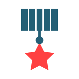 medalha estrela Ícone