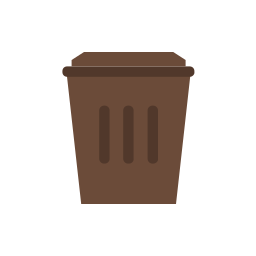 Trash bin icon